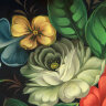 Поднос "Лесные цветы на синем", круглый, арт. 8179